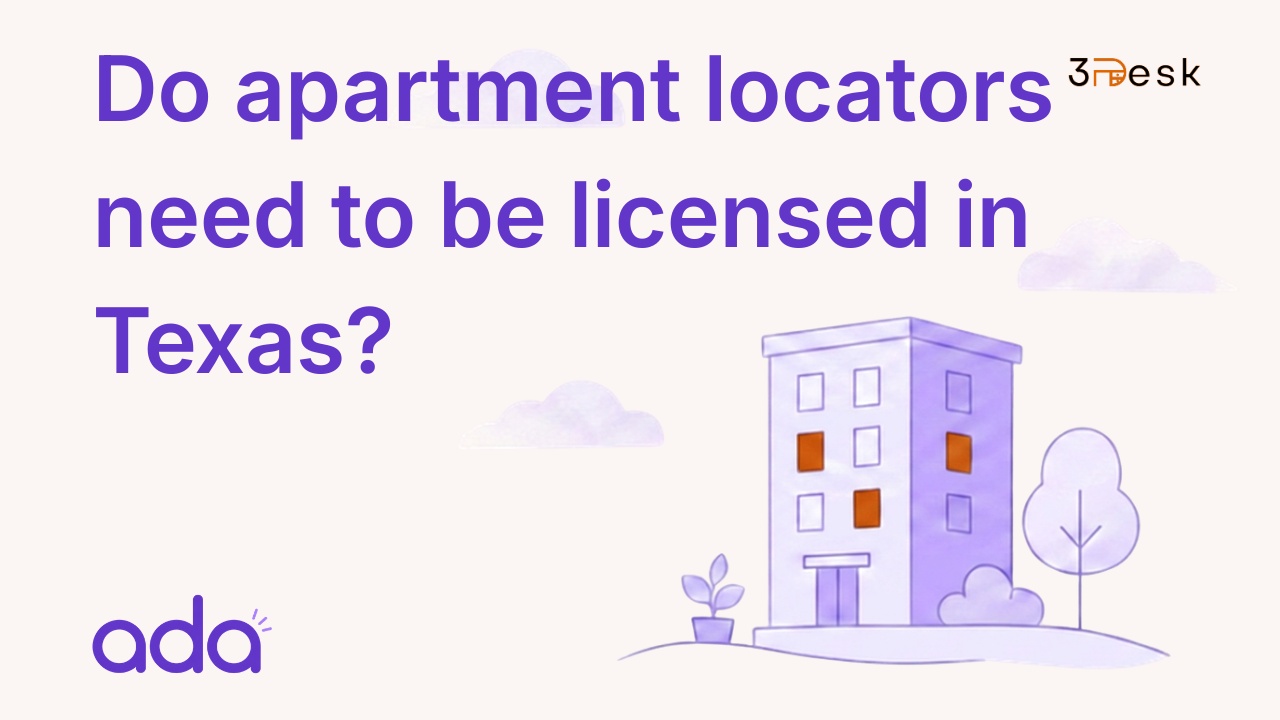 Do apartment locators need to be licensed in Texas?